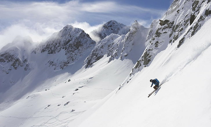 Skiing in Alps